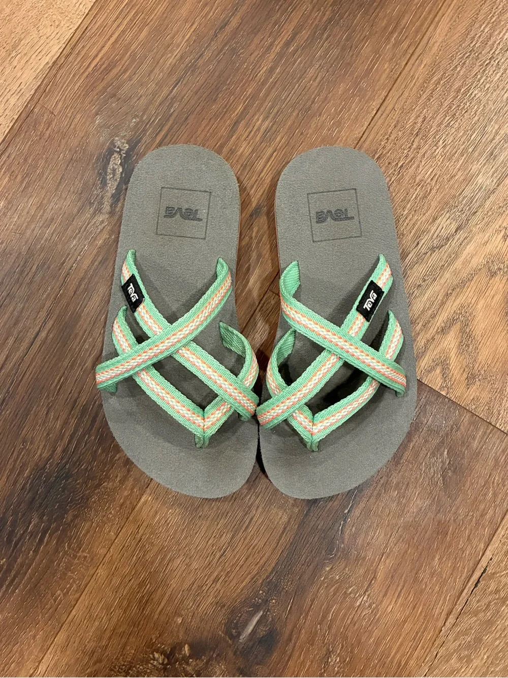 Teva Blue Strap Sandals Shoes Flip Flops Outdoor Play 12 Girl